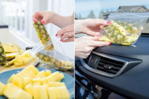 Cách khử mùi xe ô tô bằng dứa siêu dễ