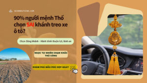 Khánh treo xe ô tô mệnh Thổ hỗ trợ hành trình bình an, vững vàng